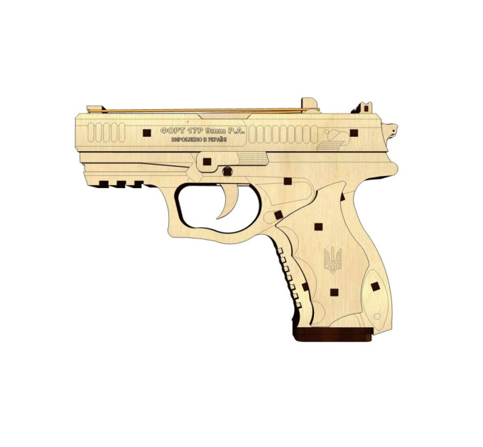 Деревянный конструктор "Форт-17" Pazly UPZ-003 81 деталь