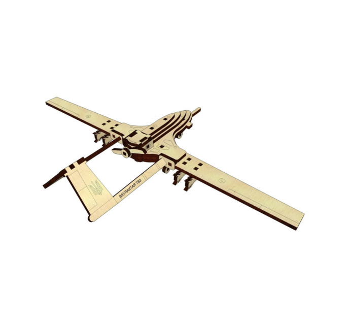 Деревянный конструктор "Байрактар" Pazly UPZ-002 47 деталей