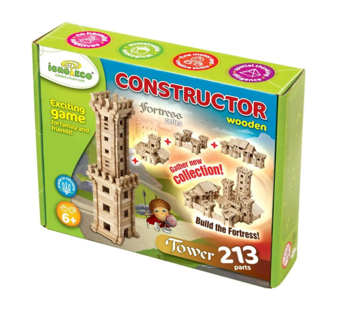 Дитячий конструктор "Вежа" Igroteco 900330 213 деталей