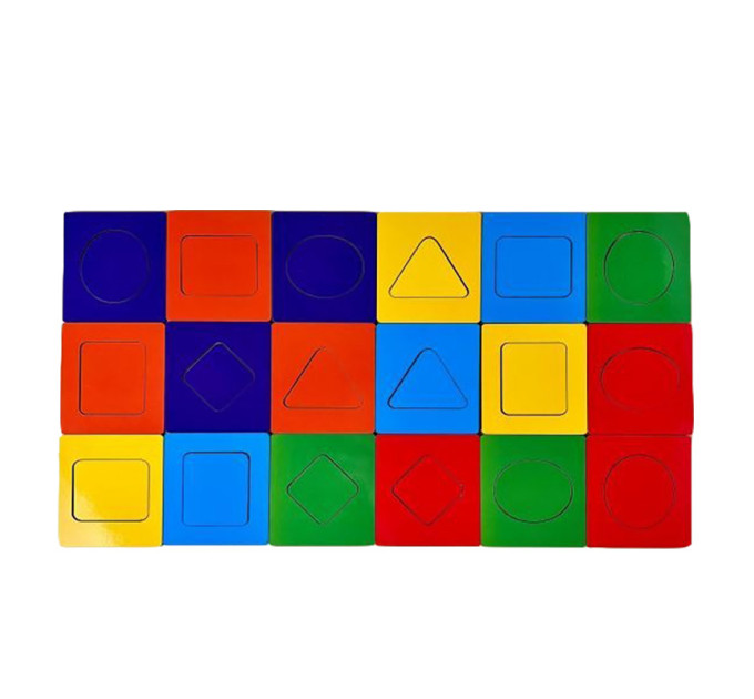 Вкладыши Доски Сегена "фигуры, цвета" (ПСД212) PSD212