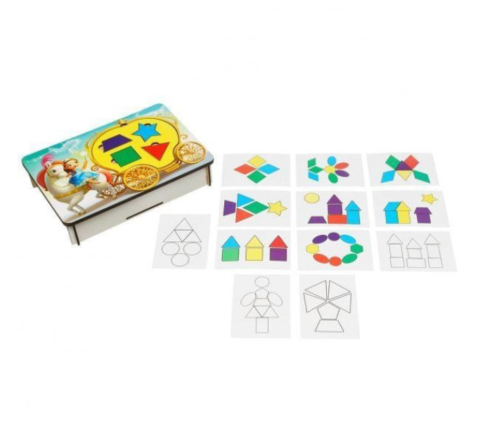 Деревянная развивающая игра "Фея и карета" (ПСД196) PSD196 танграм