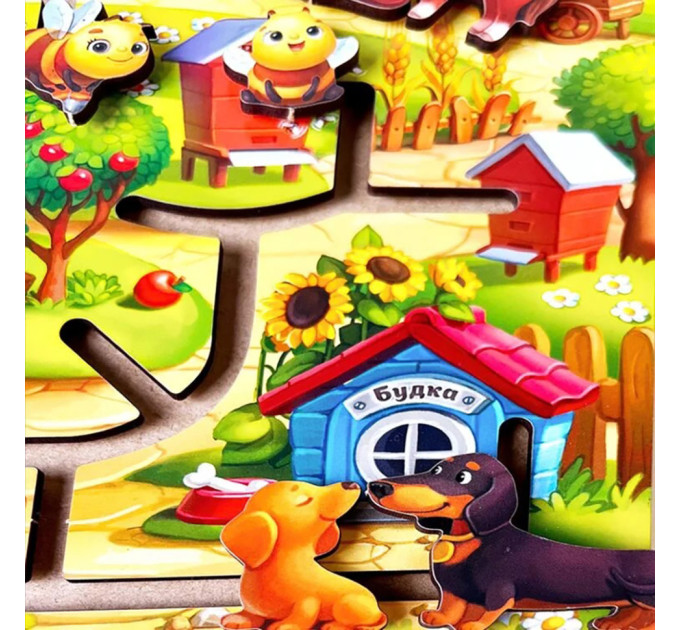 Розвиваюча гра Лабіринт "Ферма" (ПСД213) PSD213