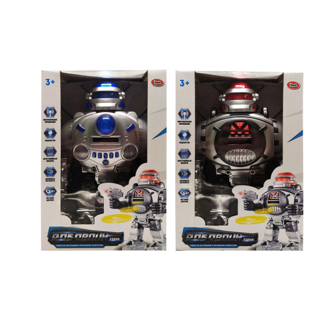 Робот на радиоуправлении 9895 звуковые эффекты, свет, стреляет дисками