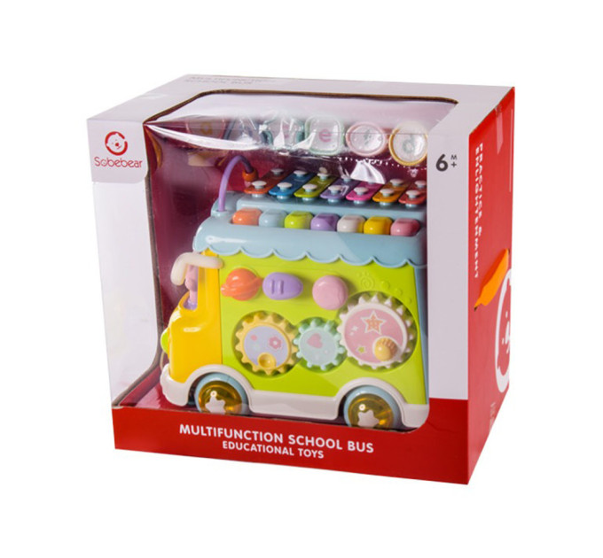 Ксилофон-сортер "Автобус" YL1033A вкладыши, ездит