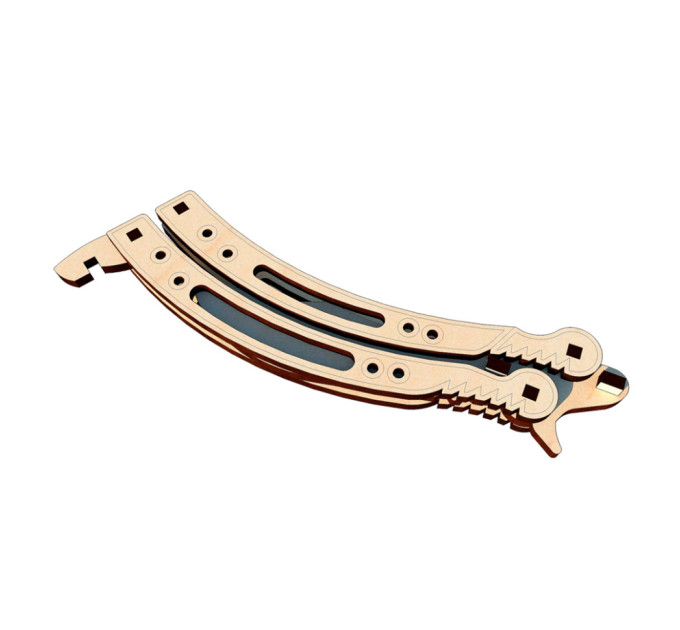 Міні конструктор "Ніж Метелик" OPZ-027 дерев'яний