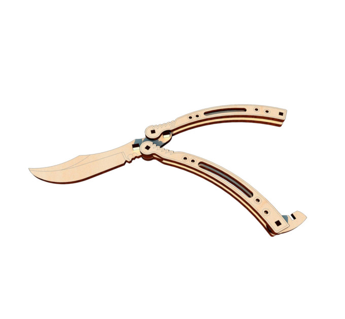 Міні конструктор "Ніж Метелик" OPZ-027 дерев'яний