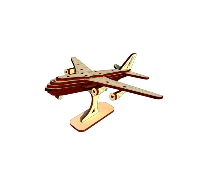 Дерев'яний міні конструктор "АН-124 Руслан" OPZ-026, 46 деталей