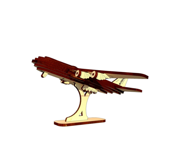 Дерев'яний міні конструктор "АН-124 Руслан" OPZ-026, 46 деталей