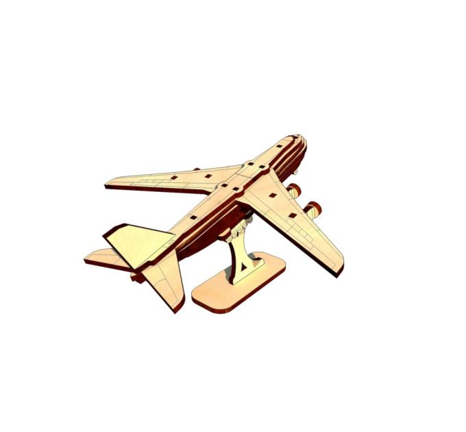 Дерев'яний міні конструктор "АН-124 Руслан" OPZ-026, 46 деталей