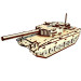 Деревянный конструктор "Танк Леопард" Pazly UPZ-009, 196 деталей