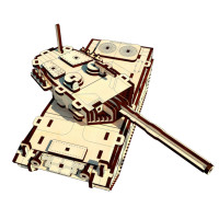 Деревянный конструктор "Танк Леопард" Pazly UPZ-009, 196 деталей