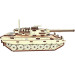 Деревянный конструктор "Танк Леопард" Pazly UPZ-009, 196 деталей