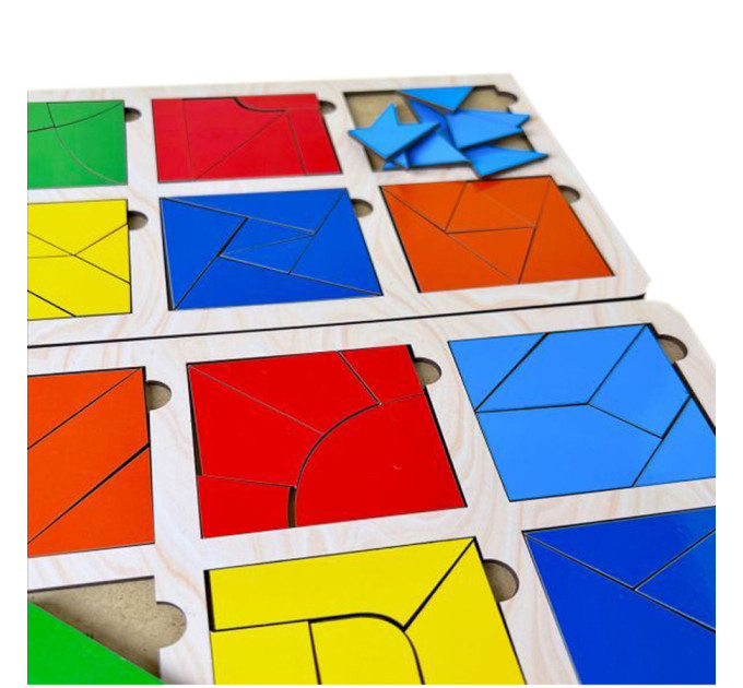 Развивающие детские Квадраты Никитина Ubumblebees (ПСД207) PSD207, 3 уровень