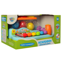 Развивающая музыкальная игрушка "Ксилофон" 9199, логика, с молотком Развивающая музыкальная игрушка "Ксилофон" 9199, логика, с молотком