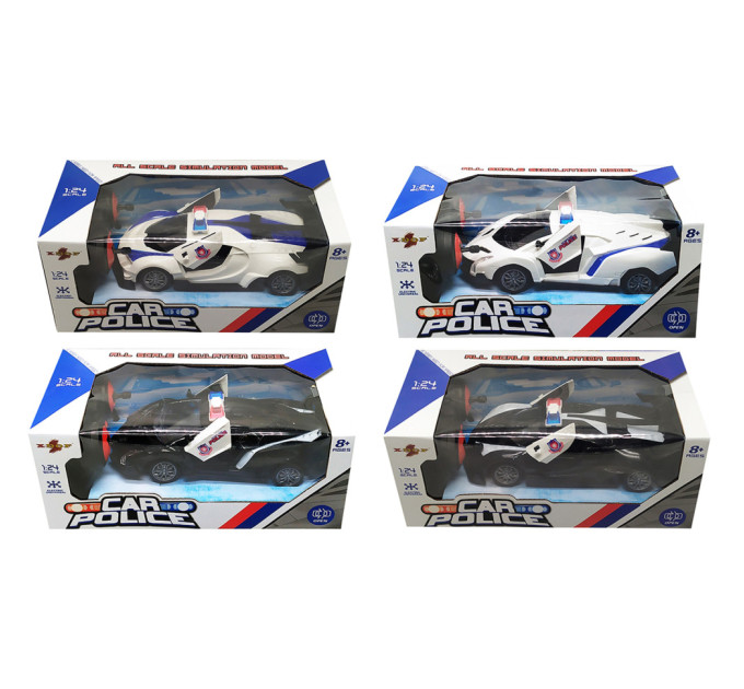 Машинка на радиоуправлении "Police" 869-24J-1 открываются двери