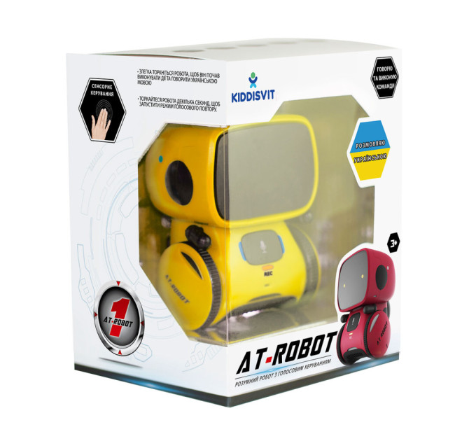 Интерактивный робот AT-Robot AT001-03-UKR с голосовым управлением