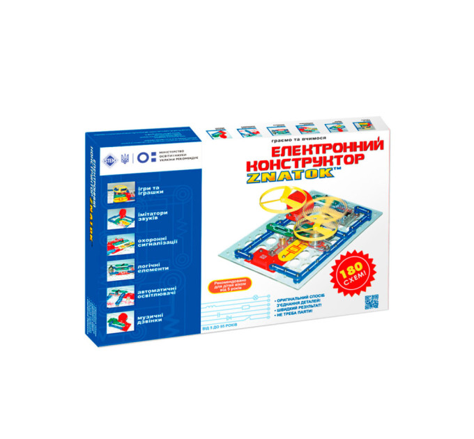 Электронный конструктор Знаток ZNATOK REW-K003, 180 схем