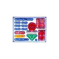 Конструктор Знавець "Перші кроки в електроніці" ZNATOK REW-K061, 15 схем, набір