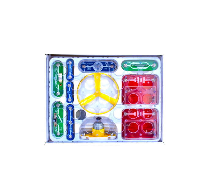 Конструктор Знаток "Первые шаги в электронике" ZNATOK REW-K060, 15 схем, набор А