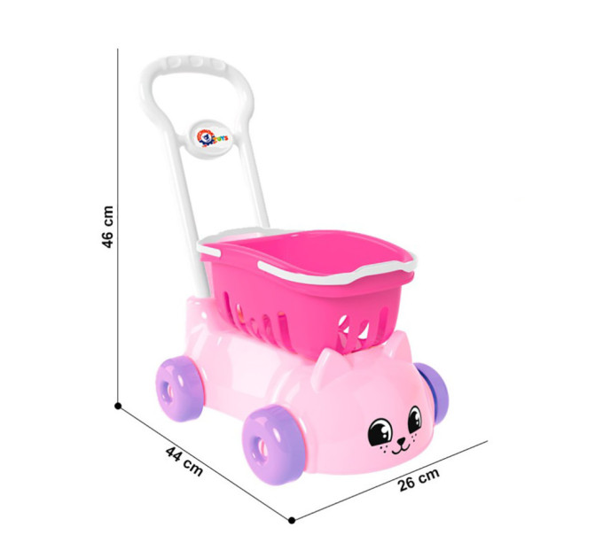 Іграшковий візок Котик ТехноК 7587TXK з кошиком