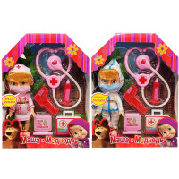 Кукла по мотивам мультфильма "Маша и Медведь" MS-102(Blue)