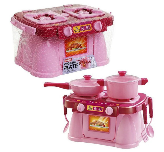 Ігровий набір Кухонна плита "Cooking Plate with Dishes" 71825, 7 предметів