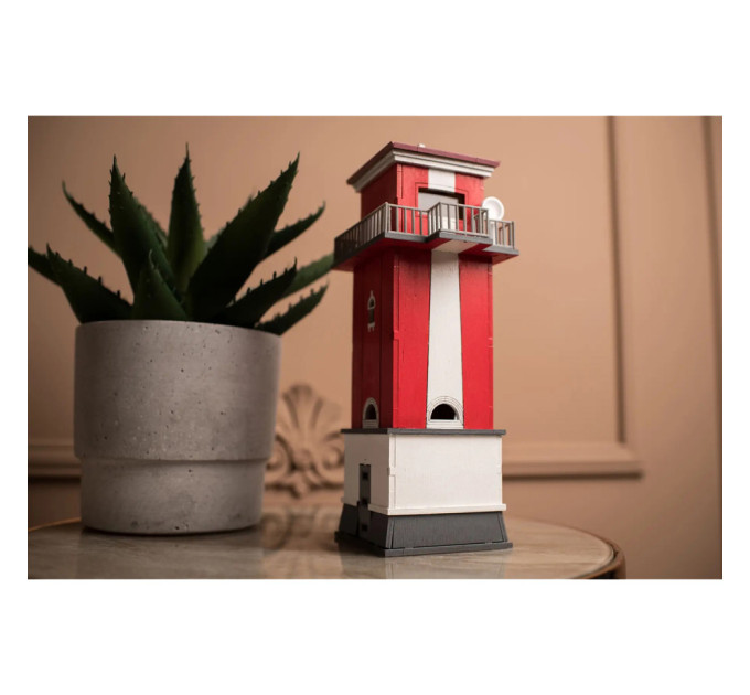 Конструктор дерев'яний 3D маяк "Кисляківський Задній" (Україна, Миколаївська область) TMP-001, 57 деталей