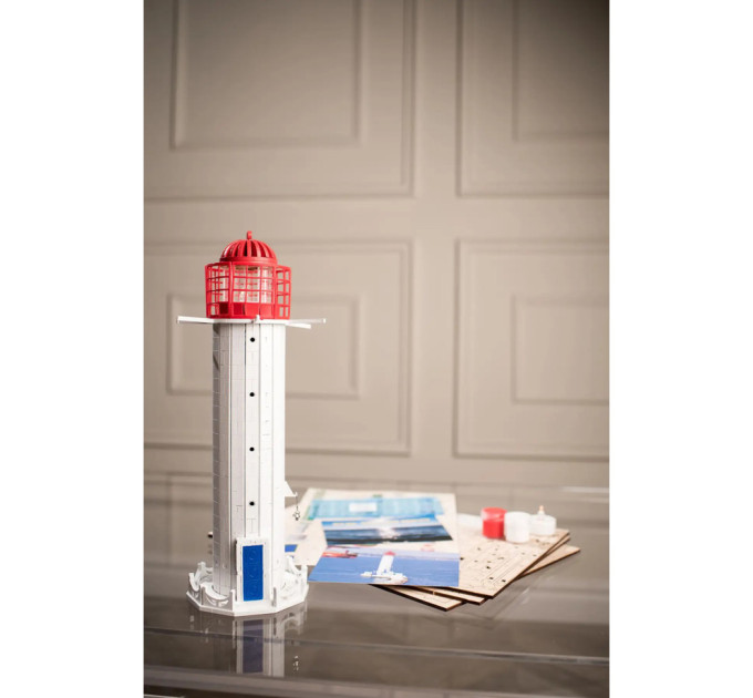 Конструктор дерев'яний 3D маяк Воронцовський (Україна, Одеса) TMP-005, 99 деталей