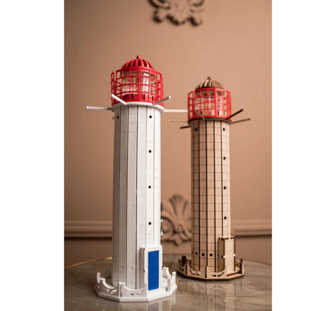 Конструктор дерев'яний 3D маяк Воронцовський (Україна, Одеса) TMP-005, 99 деталей