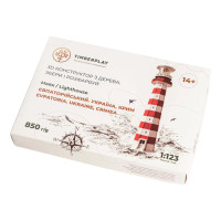 Конструктор дерев'яний 3D маяк Євпаторійський (Україна, Крим) TMP-006, 100 деталей