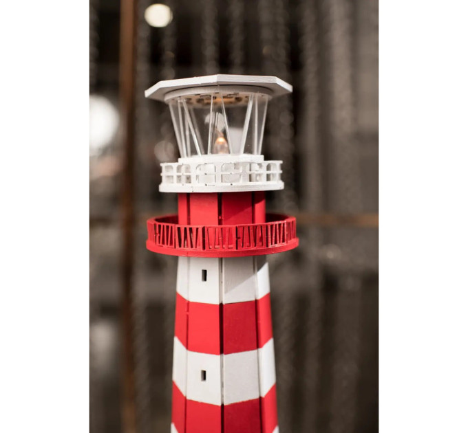Конструктор деревянный 3D маяк Евпаторийский (Украина, Крым) TMP-006, 100 деталей
