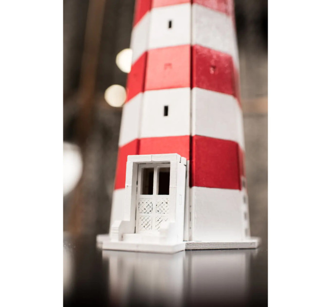 Конструктор деревянный 3D маяк Евпаторийский (Украина, Крым) TMP-006, 100 деталей
