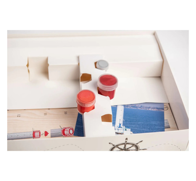 Конструктор дерев'яний 3D маяк Тендровський (Україна) TMP-008, 73 деталі