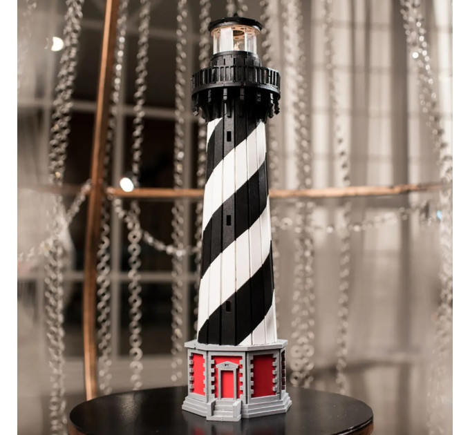 Конструктор деревянный 3D маяк Гаттерас (США) TMP-010, 88 деталей