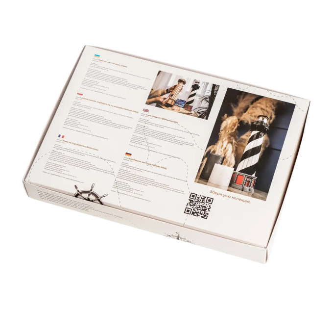 Конструктор деревянный 3D маяк Гаттерас (США) TMP-010, 88 деталей