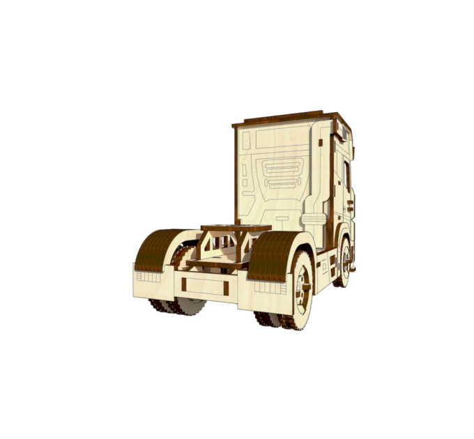 Деревянный конструктор "Грузовик" OPZ-010, 148 деталей