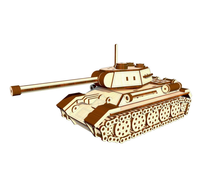 Деревянный конструктор "Танк Т-34" OPZ-009, 391 деталь