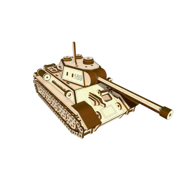 Деревянный конструктор "Танк Т-34" OPZ-009, 391 деталь