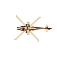 Деревянный конструктор "Вертолет" OPZ-006, 119 деталей