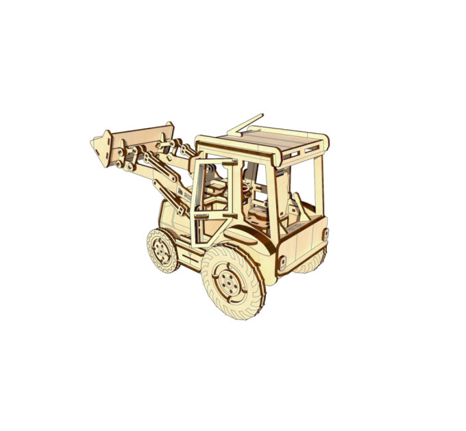 Дерев'яний конструктор "Екскаватор" OPZ-005, 202 деталі