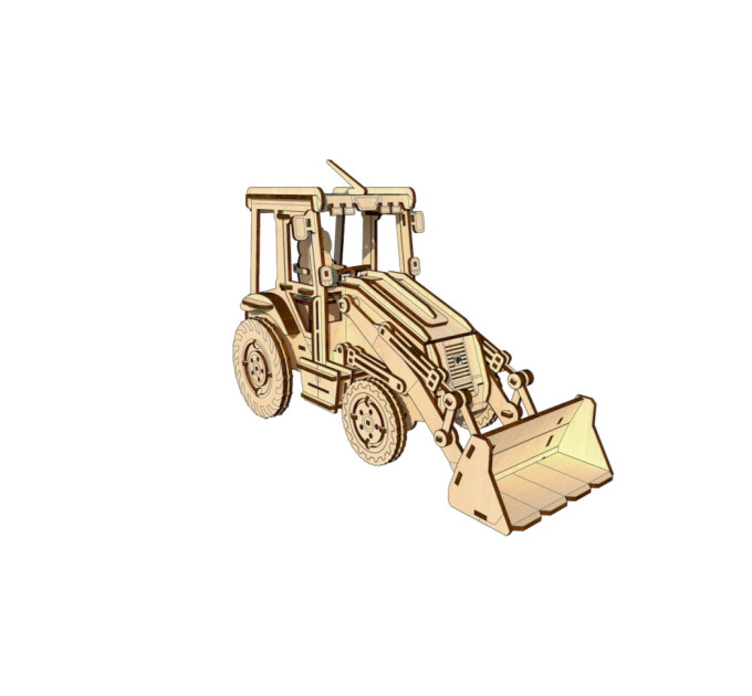 Дерев'яний конструктор "Екскаватор" OPZ-005, 202 деталі