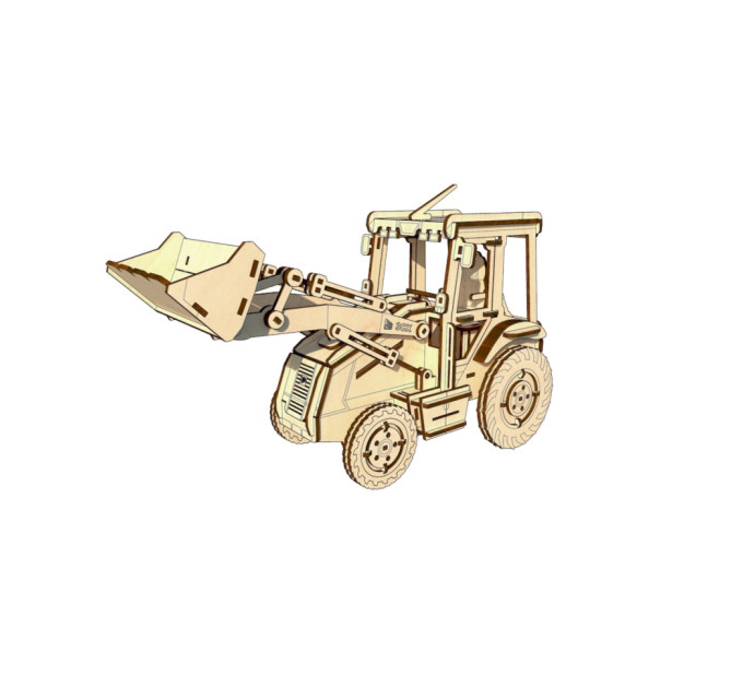 Дерев'яний конструктор "Екскаватор" OPZ-005, 202 деталі