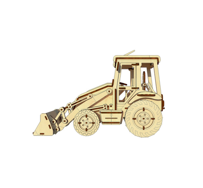 Дерев'яний конструктор "Екскаватор" OPZ-005, 202 деталі