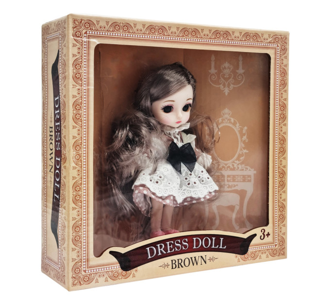 Дитяча лялька шарнірна YC8001-6A(Brown) 15 см