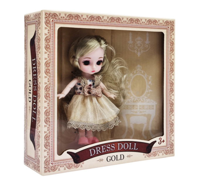 Дитяча лялька шарнірна YC8001-6A(Gold) 15 см