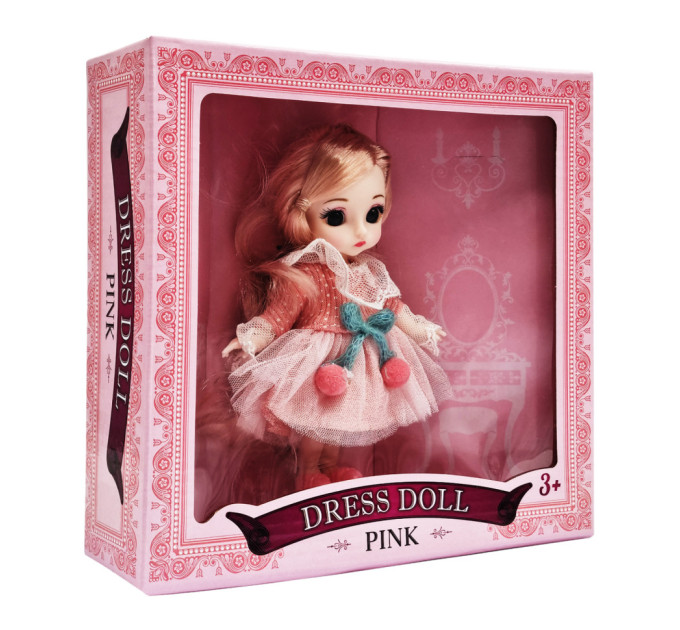 Детская шарнирная кукла YC8001-6A(Pink) 15 см