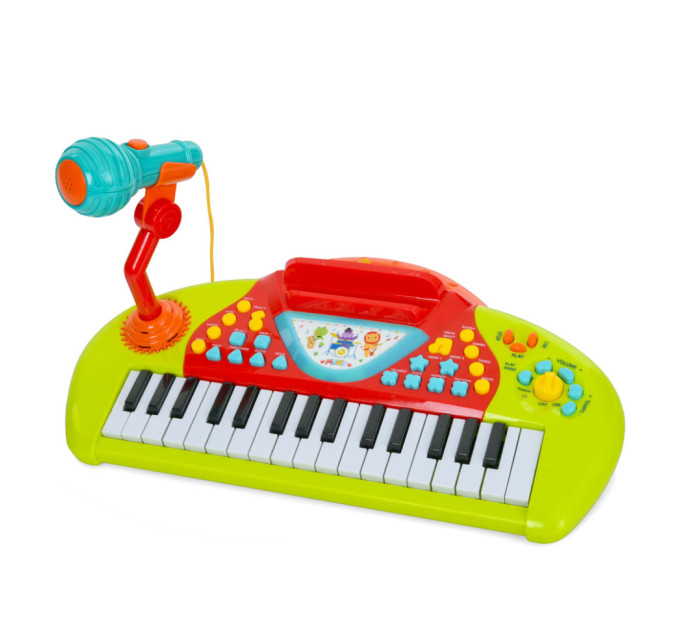 Детское игровое пианино LML7710(Red) с микрофоном