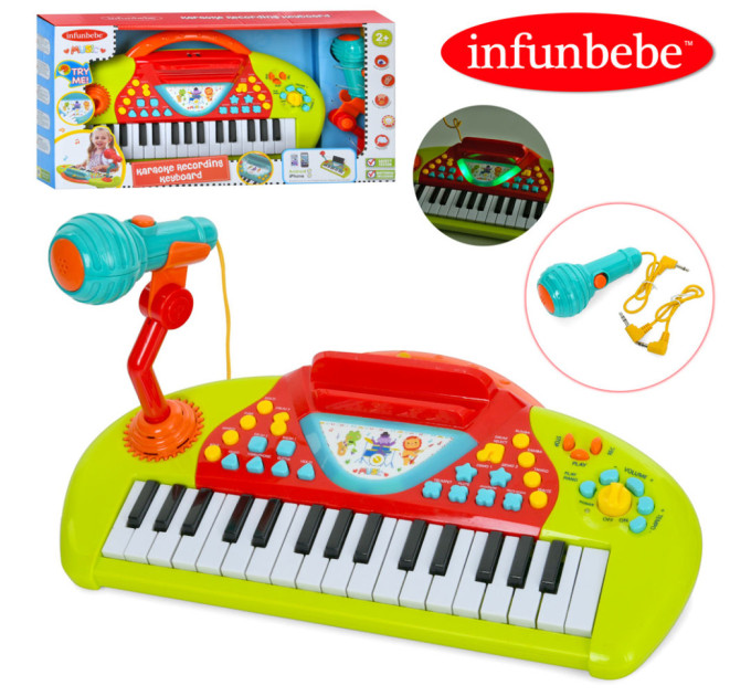 Детское игровое пианино LML7710(Red) с микрофоном