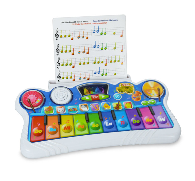 Детское игровое пианино LS3030 звуки животных
