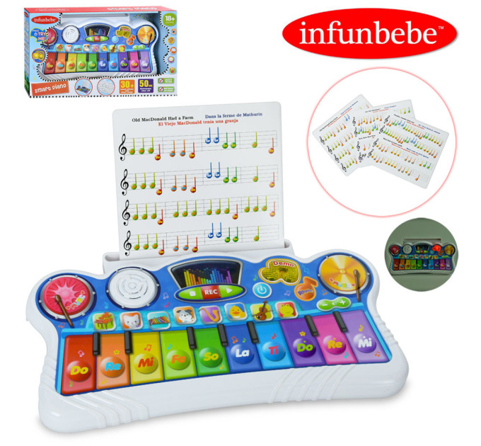 Детское игровое пианино LS3030 звуки животных